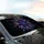 Iridescent Luminous Fractal Vortex Cosmic Bloom Crystalline Streaks - Car Interior Upgrade Car Sunshade - 6