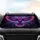 Majestic Cosmic Owl Geometric Tribal Glowing Neon - Car Interior Upgrade Car Sunshade - 4