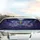 Golden Moth Glowing Wings Cosmic Nebula Floral - Car Interior Upgrade Car Sunshade - 5