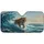 Powerful Tiger Mid-Stride Crashing Water - Wildlife Road Trip Accessory Car Sunshade - 3