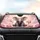 Baby Elephant Pink Bow Roses Peonies Car Interior Upgrade - Gift for Elephant Lovers Car Sunshade - 4