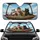 Five Anthropomorphic Cats Road Trip - Road Trip Gift for Cat Lovers Car Sunshade - 1