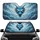Majestic Eastern Azure Dragon Head Icy Mist Fiery Eyes Car Interior Upgrade Car Sunshade - 1