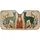 Three Orange Brown Teal Green Cats Botanical - Car Interior Upgrade Cat Lover Gift Car Sunshade - 3