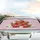 Strawberries Daisy Flowers Pink Swirls Auto Interior Upgrade Car Sunshade - 5