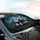 North American Opossums Family Dappled Moonlight Forest - Road Trip Accessory Car Sunshade - 6