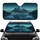Starry Night Mountain Lake Pine Forest Scene - Road Trip Essential Car Interior Upgrade Car Sunshade - 1