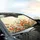 Organic Flowers Broad Petals Stems Leaves Tendrils Floral Field Car Interior Upgrade Car Sunshade - 6