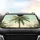 Tropical Palm Tree Foliage Sky - Road Trip Car Accessory Car Sunshade - 4