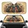 Cats Floral Botanical Leaves Swirling Outlines - Car Interior Upgrade Road Trip Travel Essentials Car Sunshade - 1