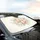 Decorated Easter Eggs Pastel Flowers Green Leaves Car Interior Upgrade Car Sunshade - 6