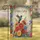 Hummingbird Gerbera Daisies Happy Spring - Spring Home Decor Gift for Nature Lover Garden Flag - 1
