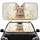 Fluffy Bunny Daisy Crown Meadow - Road Trip Gift for Pet Lover Car Sunshade - 1