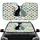 Sleek Cats Diamond Starburst - Car Interior Upgrade Car Sunshade - 1