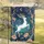 White Deer Golden Antlers Moon Flowers Night Sky - Wildlife Home Decor Gift Garden Flag - 5