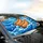 Hot Dogs Buns Mustard Surfing Ocean Waves Car Interior Upgrade Car Sunshade - 6