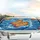 Hot Dogs Buns Mustard Surfing Ocean Waves Car Interior Upgrade Car Sunshade - 5