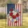 Poppies Daisies Wildflowers American Flag Bouquet - Independence Day Decor for Home Garden Flag - 1