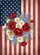 Poppies Daisies Wildflowers American Flag Bouquet - Independence Day Decor for Home Garden Flag - 6