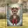 Baby Fawn Deer Christmas Wreath Snowflakes - Winter Holiday Decor Gift Garden Flag - 1