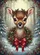 Baby Fawn Deer Christmas Wreath Snowflakes - Winter Holiday Decor Gift Garden Flag - 6