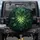 High Contrast Monstera Palm Jungle Foliage - Greenery Travel Essential Spare Tire Cover - 1