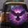 Purple Winged Raven Cosmic Energy Burst - Mystical Art Gift for Fantasy Lover Spare Tire Cover - 5