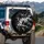 Cherry Blossom Blooms Black Background – Travel Essentials Car Decor Spare Tire Cover - 3