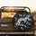 Cherry Blossom Blooms Black Background – Travel Essentials Car Decor Spare Tire Cover - 2