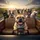 Happy Fawn French Bulldog & Diverse French Bulldogs Car Ride - Dog Lover Travel Gift Spare Tire Cover - 6