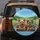 Yorkshire Terriers Driving Road Trip Wildflowers - Dog Lover Travel Gift Spare Tire Cover - 5