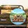 Yorkshire Terriers Driving Road Trip Wildflowers - Dog Lover Travel Gift Spare Tire Cover - 2