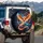 Fiery Phoenix Cosmic Flight - Adventure Gear for Outdoor Enthusiast Spare Tire Cover - 3