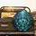 Glowing Turquoise Vortex Canyon Waterfalls Jagged Cliffs - Adventure Travel Spare Tire Cover - 2