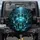Glowing Turquoise Vortex Canyon Waterfalls Jagged Cliffs - Adventure Travel Spare Tire Cover - 1
