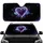 Swirling Ethereal Cosmic Lavender Violet Sky Blue Hearts - Road Trip Travel Accessory Car Sunshade - 1