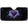 Swirling Ethereal Cosmic Lavender Violet Sky Blue Hearts - Road Trip Travel Accessory Car Sunshade - 3