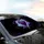 Swirling Ethereal Cosmic Lavender Violet Sky Blue Hearts - Road Trip Travel Accessory Car Sunshade - 6
