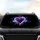 Swirling Ethereal Cosmic Lavender Violet Sky Blue Hearts - Road Trip Travel Accessory Car Sunshade - 4