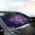 Iridescent Hibiscus Tropical Jungle - Car Interior Upgrade Car Sunshade - 6