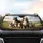 Adventurous Dog Pack Landscape - Road Trip Car Interior Upgrade for Dog Lovers Car Sunshade - 4