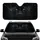 Majestic Black Panther Intense Gaze Yellow-Green Eyes - Car Interior Upgrade Road Trip Gift Car Sunshade - 1