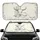 Majestic Bull Skull Cowboy Hat Boots Cinematic Desert Road Trip Gift Car Sunshade - 1