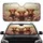 Highland Cow Floral Wreath Pastoral Scene - Road Trip Gift for Cow Lovers Car Sunshade - 1