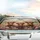 Highland Cow Floral Wreath Pastoral Scene - Road Trip Gift for Cow Lovers Car Sunshade - 5