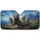 Realistic Ferrets Coastal Ocean Mountains - Road Trip Gift for Ferret Lover Car Sunshade - 3