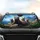 Realistic Ferrets Coastal Ocean Mountains - Road Trip Gift for Ferret Lover Car Sunshade - 4