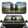 Black Cane Corso Dogs Red Bandana Gold Sunglasses - Road Trip Gift for Dog Lover Car Sunshade - 1
