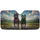 Black Cane Corso Dogs Red Bandana Gold Sunglasses - Road Trip Gift for Dog Lover Car Sunshade - 3