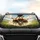 Comical Hereford Cow Family Driving Car - Road Trip Gift for Cow Lovers Car Sunshade - 4